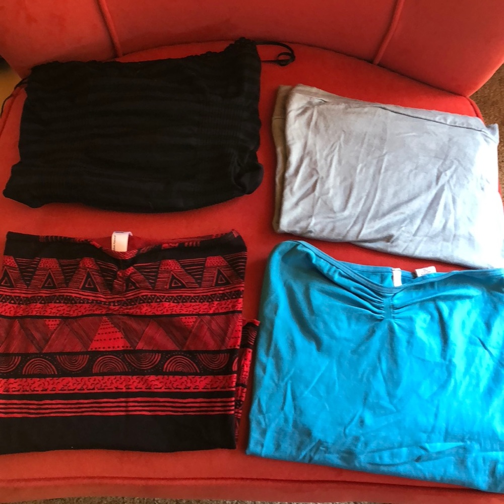 EUC 4 tube tops bundle. Size xs/s